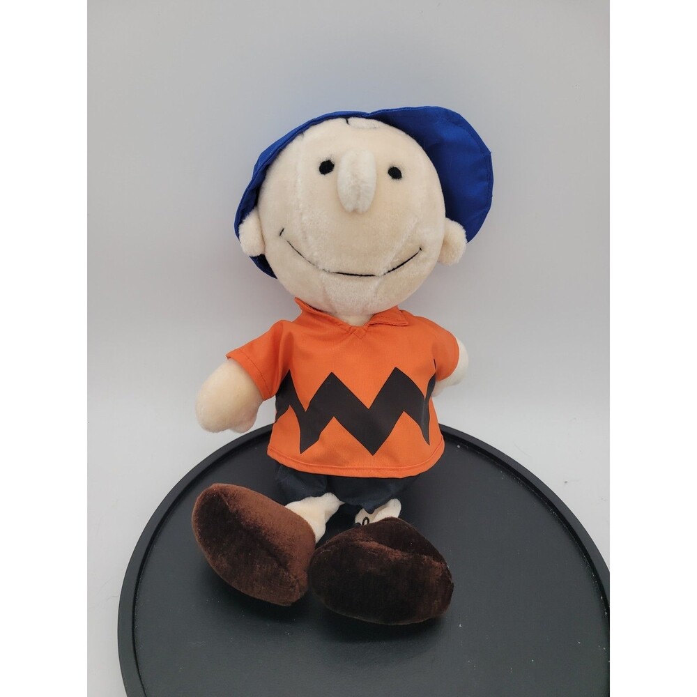 Vintage RARE 1966 Charlie Brown Peanuts Plush 14" Doll United Feature Syndicate